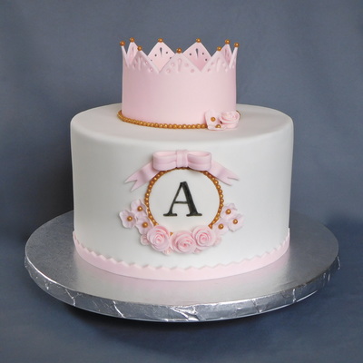 Princess Crown Baby Shower Cake