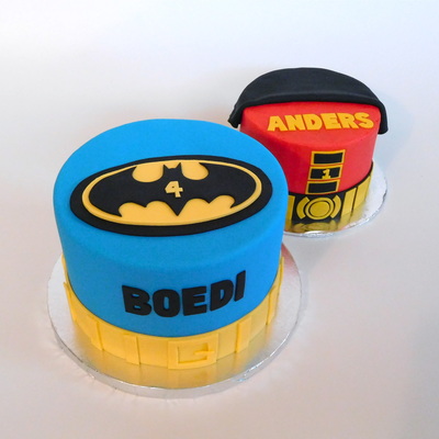 Batman and Robin Birthday Cakes