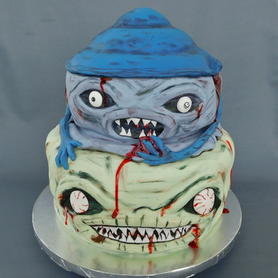 Halloween Zombie Monster Cake
