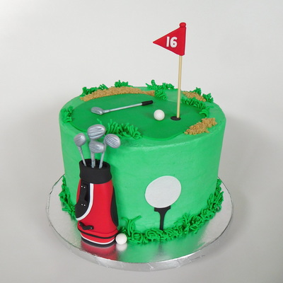 Golf Hole in One Cake