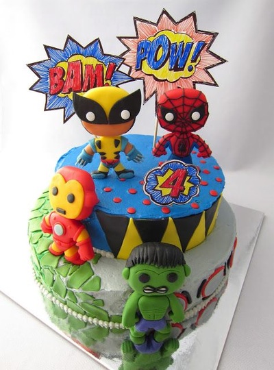Marvel Superheroes Cake